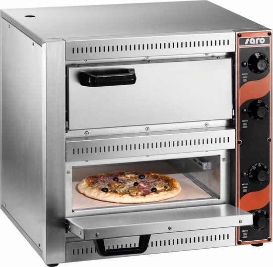 Saro Pizza oven PALERMO 2 - RVS - 2 pizza's - 2 jaar garantie