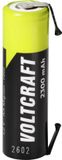 VOLTCRAFT Oplaadbare AA batterij (penlite) AA (penlite) U-soldeerlip, Geschikt voor hoge stroomsterktes NiMH 1.2 V 2300 mAh 1 stuk(s)