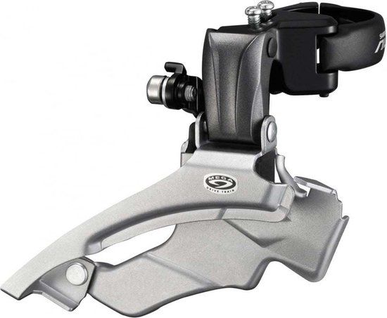 Shimano Voorderailleur Altus M371 3x9s 66-69 Zwart/zilver