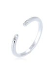 Elli - Ring - Minimal Geo Kristalle 925 Zilver - Dames