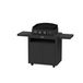 Le Marquier Plancha gaz Pure Edition noire - Meuble avec tablettes - 5,4 kW - Origine France Garantie