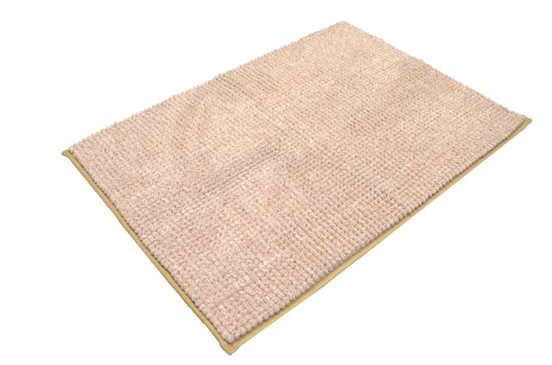 Aqualine Antislip badmat 50x70cm, 100% polyester, beige