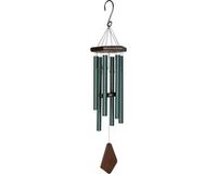 Merkloos Nature's Melody Windgong - Outdoor - Windmobiel - Windorgel - 70cm - Gestemde Klankbuizen - Aluminium - Groen
