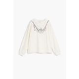 Desigual Sweatshirt voor meisjes, wit, 3/4