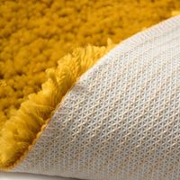 Spirella Badmat – Antislip Badkamermat van Microvezel – Zachte Badmatten met Lange Pool van 40 mm voor Douche en Bad – Geel