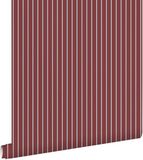 ESTAhome Behang Strepen Rood en Lichtblauw - 50 x 900 cm