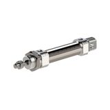 Riegler 11.DM.25160 Ronde cilinder »MI« ISO 6432, dubbele werking. magneet, zuiger Ø 25, hub 160, aansluiting G 1/8, werkdr. 1-10 bar, temp. -20 °C tot 70 °C
