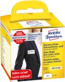 Avery AS0722560 Afgeronde rechthoek Verwijderbaar Wit 200 stuk(s)