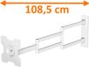 DQ Wall-Support STB 2237 1 W Kantelbare en draaibare muurbeugel - 15-32 inch - Wit