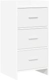 vidaXL Dressoir Wit 40 x 36 x 80 cm Bewerkt hout