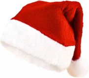Ruhhy Universele Kerstmuts - Rood met witte rand - Polyester - One size