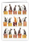 Quire Mini Card Zwart Katten
