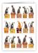 Quire Mini Card Zwart Katten