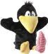Heunec Dieren Handpoppen - Kleine Vogel - Raaf/Kraai - 36 cm - Zwart