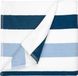 The One Towelling Strandlaken Stripe - 90 x 190 cm - Marineblauw/Lichtblauw
