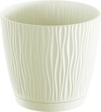 Prosperplast Waves Plantenpot - D15cm - Creme Wit