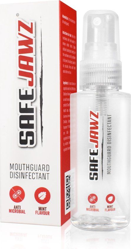 Anti-Microbiologische bacterie bestrijder voor Mondbeschermer - Vechtsporten - Wit - Rubber - One size