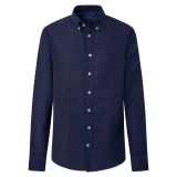 Hackett London Garment Dye Linen B Shirt Men