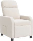 vidaXL - Relaxfauteuil - Crèmekleurig - Bouclé