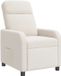 vidaXL - Relaxfauteuil - Crèmekleurig - Bouclé