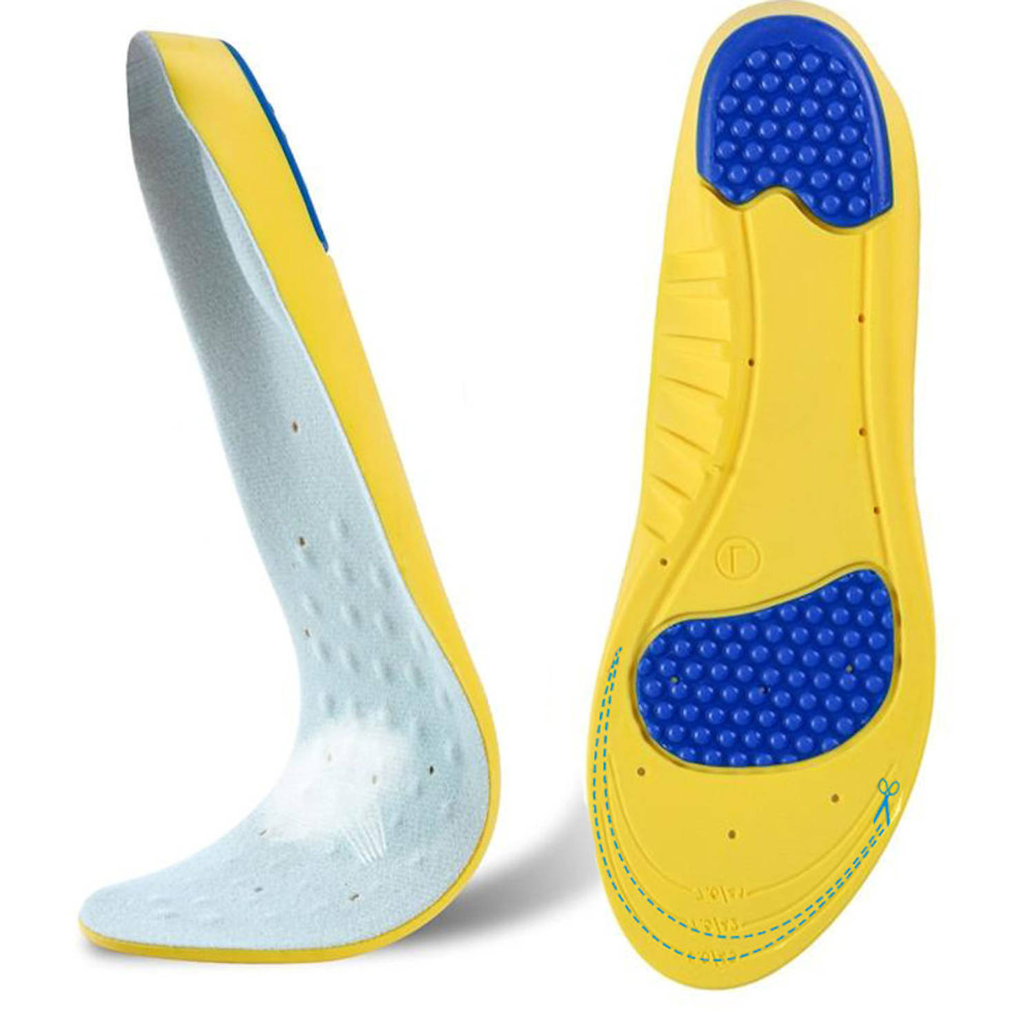 Decopatent Decopatent® Inlegzolen - Sport - Gel Foam - Inlegzooltjes - Indoor & Outdoor Sport - Schoenen zooltjes - 41 tm 43 - Heren - Dames