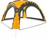vidaXL Partytent met LED en 4 zijwanden 3,6x3,6x2,3 m geel