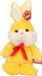 Heunec Paashaas/haas/konijn knuffel dier - zachte pluche - geel - cadeau - 32 cm - met strikje