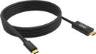 Vision TC 2MUSBCHDMI8K/BL câble de téléphone portable Noir 2 m USB C