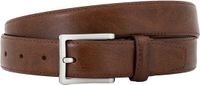 LINDENMANN leren heren riem - mahonie bruin
