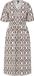 PIECES PCTALA SS MIDI DRESS WVN NOOS BC Dames Jurk Korte mouw V-hals Viscose Cloud Dancer