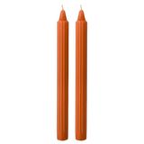 Cereria di Giorgio Risthò Dorische kaarsen voor kandelaars, was, terracotta, 2,2 x 25 cm
