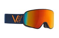 Black Crevice Schladming skibril dubbel vizier anti-condens UV400-bescherming (marineblauw/oranje/oranje, L (hoofdomtrek 58-61 cm))