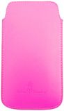Urban Monkey Hoes voor mobiele telefoon met pulltab en microvezel bekleding voor smartphone tot 5 inch roze