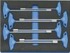 Gedore 2005 CT2-2133 T 7-delige Soksleutelset met T-greep in 2/4 check-tool module