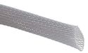 RS PRO Kabelslang grijs PET voor kabel-Ø 12 mm tot 30 mm, lengte 5 m gevlochten rekbaar, verpakking van 5 meter