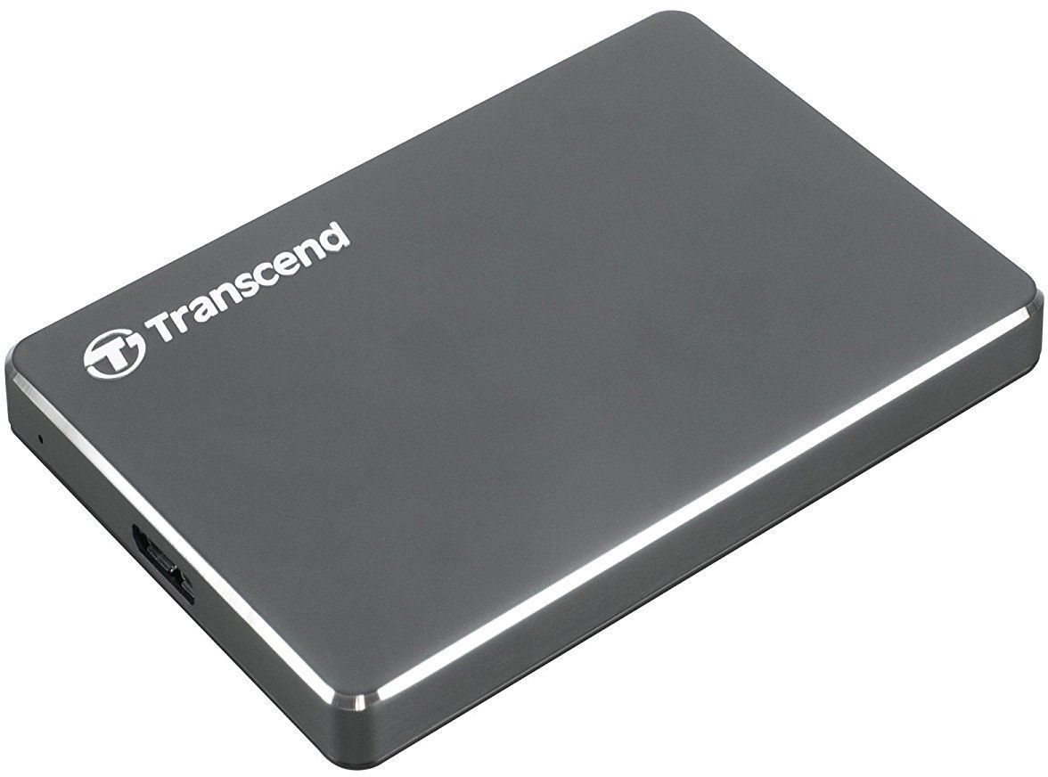 Transcend StoreJet 25C3 - 1TB - External Hard Drive - Grey