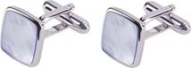 Profuomo Manchetknoop Heren Blauw Rhodium