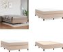 vidaXL Cadre de lit Similicuir Cappuccino 140x190 cm