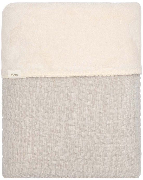 Koeka Ledikantdeken Teddy Rivoli Stone 100x150