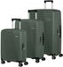 American Tourister Roadrush Trolley Set A Olive Green