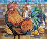 SunsOut Puzzle Stained Glass Chickens - 1000 pièces puzzle
