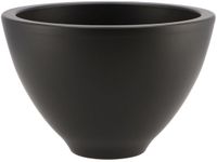 DK Design Bloempot/plantenpot Vinci - zwart mat - D15 x H23 cm