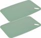 Excellent Houseware Planche à découper - 2x - vert - Plastique - 35 x 24 cm