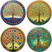 Signes Grimalt Set De Table Rond En Céramique Arbre De Vie, Style Coloré