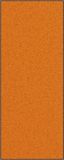 vidaXL Deurmat Oranje en Zwart 120 x 300 cm 100% Polyamide