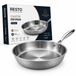 RESTO Universele pan 28 cm, braadpan van roestvrij staal