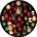 Decoris Kaemingk B.V. Kleine kerstballen - 42x st - donkergroen, donkerrood, goud - D3 cm - kerstversiering