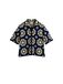 Desigual Gebreid vest navy / kobaltblauw / geel / wit