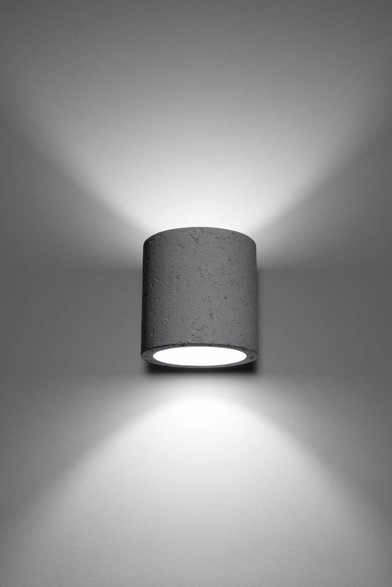 Sollux Lighting Orbis - LED Wandlamp - Beton - G9 - Grijs