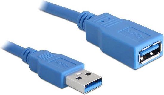Delock USB 3.0 Verlengkabel Blauw 5 meter